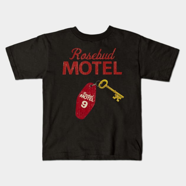 Rosebud Motel Kids T-Shirt by CANDY MARKET